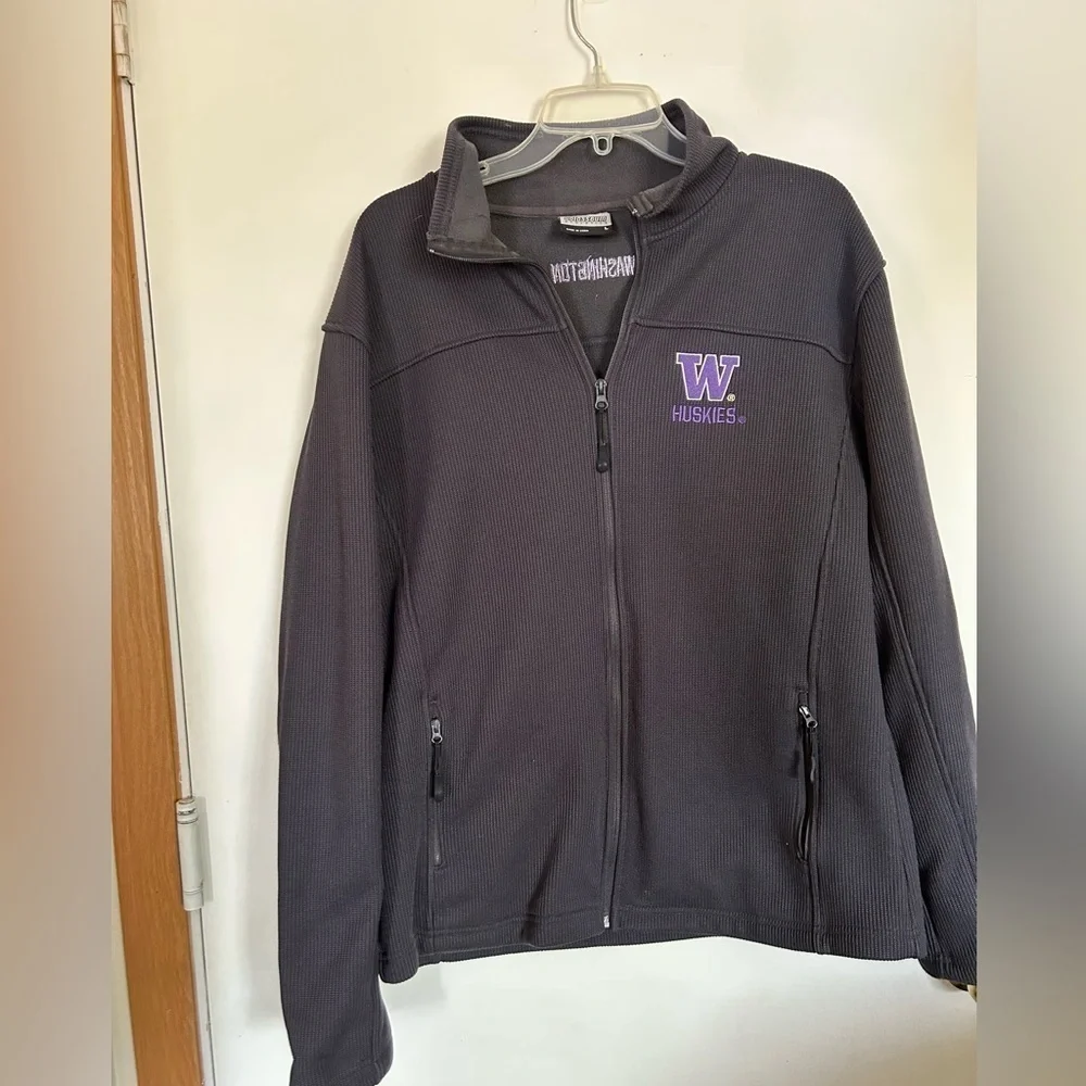 Colosseum Washington Huskies men zip Up Jacket size large